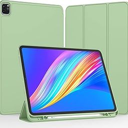 Printme iPad Pro 12.9 Case with Pencil Holder, Trifold Stand Smart Cover - Auto Wake/Sleep (Forest Green)-10