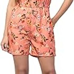 Women's Floral Print Sleeveless Summer Short Jumpsuit-picture-25