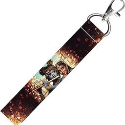 Radha Krishna God Lanyard Tag with Swivel Lobster for Gift Luggage Bags Backpack Laptop Bags L X H 5 X 0.8 INCH-picture-13
