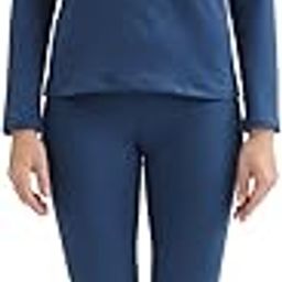 Thermal Underwear Women Ultra-Soft Long Johns Set Base Layer Skiing Winter Warm Top & Bottom (XXL, Blue)-image-52