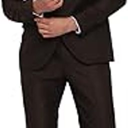 Men 100% Cotton Notch Lapel Collar Tailored Fit Three Piece Party Suits-image-17