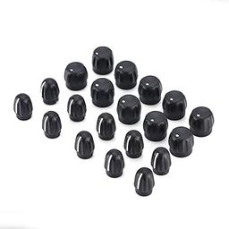 Walkie Talkie Rplacement Knob, Including 10pcs Volume Knobs and 10pcs Channel Selector Knobs Durable Accessories for Motorola-image-12