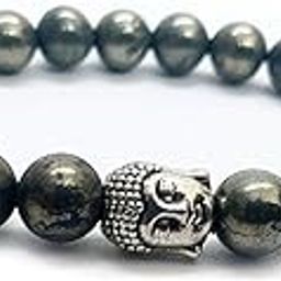 Pyrite Stone Bracelet with Buddha– Natural Healing Crystal for Prosperity, Success & Protection – Unisex, Adjustable, Handmade Gift for Men & Women-image-16