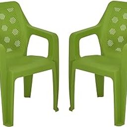 Nilkamal Hexa Plastic Chair for Home/Office/Study/Garden/Balcony/Indoor & Outdoor - Set of 2 Pcs Chair (Lush Green)-image-13