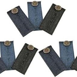 CALANDIS™ 9/Pack Denim Pants Waist Extender Strong Adjustable Jeans Button Extenders | Key Chains Rings & Cases | Mens Accessories-65