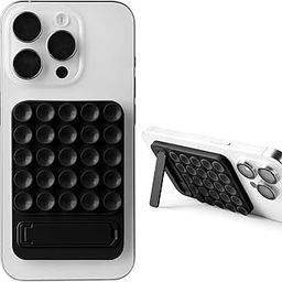 Meyaar 2 in 1 Silicone Sticky Phone Grip, Combines a Powerful Suction Cup and a Durable Mount, Suitable for Any Phone Model Provides Multiple mounting Options for Selfies and Tiktokvideos (Black)-27