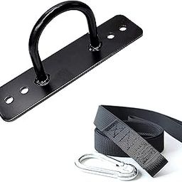 Cliff Fitness Battle Rope Anchor Strap kit and Wall Mount Anchor for Battle Rope, Crossfit Ropes for Home/Gym, Yoga Swings Hammocks, Boxing Equipment (Black)-image-27