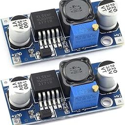 Shockley XL6009 DC-DC Boost Converter Module 3V-32V to 5V-35V 4A Adjustable Step-up Voltage Regulator 5V 9V 12V 24V Power Supply Module (XL6009 Boost - 2 Piece)-50