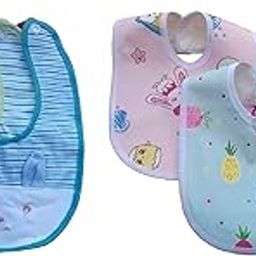 Cuckoos Baby Button Bibs/Apron Cute Multi Print| Waterproof Bib Set (bib set of 5)-picture-10