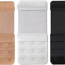 Women Bra Extender, Bra Extender 2 & 3 & 4 Hook 3 Row Band Multi Size Lady’s Breathing Room Soft Comfortable Elastic Extension Strap. (ASSORTED, 3 HOOK 3 RAW)-14