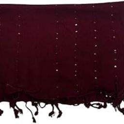 Maroon Color Embellished Work Cotton Trendy Stole For Girls & Women-image-15