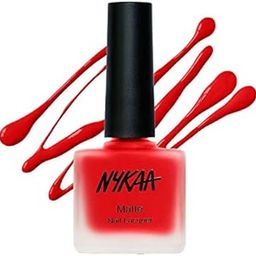 Nykaa Matte Nail Enamel - Raspberry Tart (Shade No.109) (9 ml)-image-56