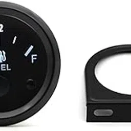 ELBME 2'' 52mm Fuel Level Gauge, Pointer 12V Car Fuel Tank Meter with LED Backlight Rim Automotive Gauges-picture-2