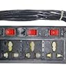 Unique Electricals 125 volts Extension Cable Box Extension Cords (6 Sockets 6 Switch, Black, 3 Meter)-picture-30