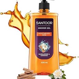 Santoor Moisturizing Shower Gel With Natural Sandalwood & Gardenia Extracts| For Men & Women| Moisturizing Body Wash With Glycerin | Suitable For All Skin Types| No Parabens| No Silicones| 500ml-image-31