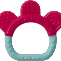 Infantso Non-Toxic Food-Grade Silicone Baby Teether, BPA-Free for Pain-Relief Easy Teething, for 2+ Months Babies (Ring Blue)-21