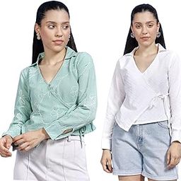 Women's Floral Regular Fit Vest-image-74
