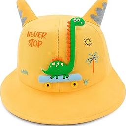 Printed Breathable Kids Bucket Hat for Boys and Girls, Summer Sun Protection, 3 to 10 Years-image-0