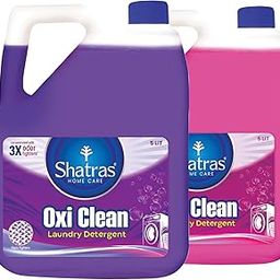 Shatras Oxi Clean 3X Odor Fighter 5 Liter Laundery Liquid Detergent | Refuse To Deform And Stay Silk Smooth Fabric | Removes Tough Stains | Non-toxic - Plant Based (Pack Of 2)-image-73