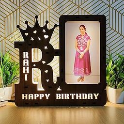 GIFTS N CRAFT Personalized Customized Wooden Photo LED Birthday Gift | for Brother Sister, Boyfriend Giflfriend, Husband Wife 30X30cm-picture-19