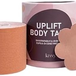 UpLift Body Tape Kit | Instant Boob Tape with Free 5 Pairs of Nipple Pasties for Women-image-96