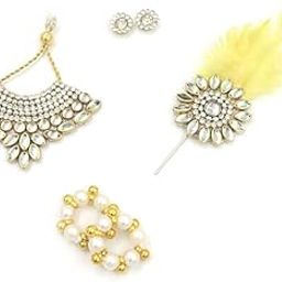Laddu Gopal Ornaments Necklace Kalangi Jewellery Set for Thakurji MATA Rani Radha Size 3 or 4 no. (4)-image-86