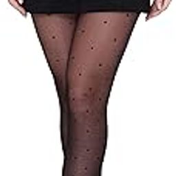 Women's/Girls's High Waist Pantyhose Texture Stockings, Free Size, Black-image-22