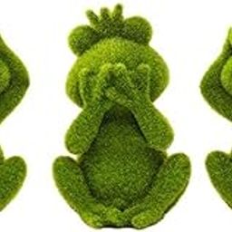 CALANDIS™ Furry Flocked Frog Statue Crafts Garden Sculpture for Home Office Porch Lawn | Statues & Lawn Ornaments | Garden D?©cor | Yard, Garden & Outdoor Living-image-77