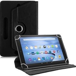 TGK Rotating Cover for Fire HD 10 Tablet (Black) Universal 360 Degree Leather Rotary Swivel Stand Case-picture-15