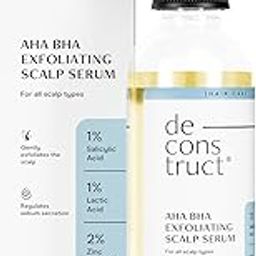 Deconstruct Aha Bha Exfoliating Scalp Hair Serum | Contains 1% Salicylic Acid + 1% Lactic Acid + 2% Zinc Complex | Water-Based Serum | For Greasy Scalp |Fights Scalp Acne | 100Ml-48