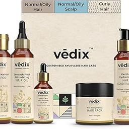 Vedix Customized Ayurvedic Hair Care Kit for Normal - Oily Scalp & Wavy To Curly Hair-4