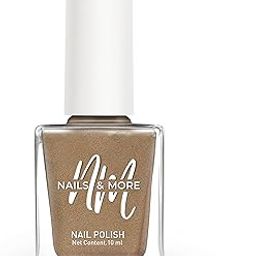 Nails & More Quick-Dry Nail Polish Glossy Finish Long-Lasting No Chip High Shine Nail Paint Enamel for Women No Harmful Chemicals Vegan Cruelty-Free & Toxin-Free Nail Lacquer 10ml (Metallic Gold)-image-97