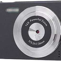 48MP Digital Camera, 16X 1080P 4K Digital Zoom with 2.4" Screen and Flash, Anti-Shake Video Recording, Compact Small Camera for Teens Adults Beginners (Black)-42