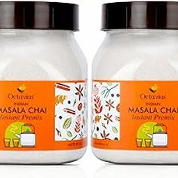 Octavius Indian Masala Chai Tea Premix - 500 Gm Jar (Pack of 2) | 1 Min Ready Tea Mix | Instant Masala Chai | 1 Kg Jar-image-7