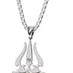 Om trishula pendant for men/boys, pure silver 925 silver pendant, pendant only chain sold separately-image-117