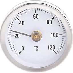 Abnana Pipe Clip-On Dial Thermometer Temperature Bimetal Temp Gauge & Spring 63mm 120?-image-22