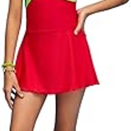 LYCOT Nylon Cut Sleeves Frock Style and Hot Short Swimwear for Girl's-image-18