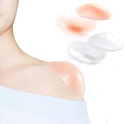 LUNNTE Silicone Shoulder Pads for Womens Clothing, Anti-Slip Shoulder Push-Up Pads Invisible Breathable Shoulder Enhancer Reusable Mothers Day Gift(2 Pairs (Transparent & Skin))-image-48