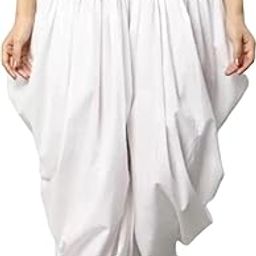 Fab RIC Women Cotton Dhoti Pant/Dhoti Salwar/Stylish Bottom Salwar White-image-2