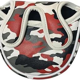 LICHTS PU Golf Club Rescue Head Cover Golf Putters Headcover Red Camo-image-81