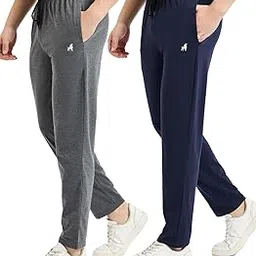 modeve Men Solid Cotton Blend Track Pant for Summer_Pack of 2-picture-0