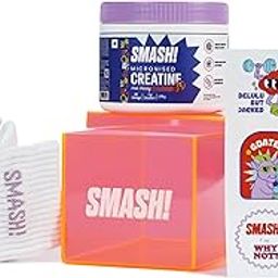 SMASH Micronised Creatine Monohydrate Powder Hype Crate, Fruit Frenzy (30 Servings, 120g) | With Socks & Fun Stickers-25