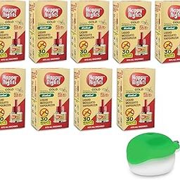 Happy Nights Mosquito Repellent Vaporizer, Indoor Mosquito Liquid Repellent, Prevent from Mosquito, 45Ml Repellent (Gold Tulsi, Pack of 9 Refill plus 1 machine)-image-66