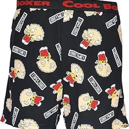 Cartoon Printed Boxers for Men, Cool Menswear Boxer, Comfortable Boxer Shorts for Mens, Lightweight Everyday Cotton Boxers with Soft Elastic Waistband-Black-picture-17