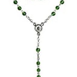 Catholic Religious Crucifix Jesus Christian Rosary with Crystal Prayer Beads Necklace Pendant Locket Jewelry for Men | Women | Boys | Girls-image-95