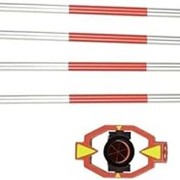 Professional Mini Prism Set – 25.4mm Total Station Prism with 4 Section Poles by UK Survey INST-image-1