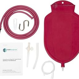 IS IndoSurgicals Enema Kit/Douche Bag 1 Quart for Colon Cleansing-picture-1