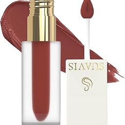 Suavis Matte Finish Liquid Lipstick | 16 hr Long Lasting waterproof one wipe application | Non Sticky formulated with Vit. E & Almond Oil | 5 ML (Cocoa Bronze)-17