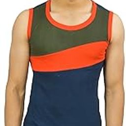 Multicolour Colour Vest/Gym Vest/Tank TOP for Mens and Boys (Pack of 2)-14