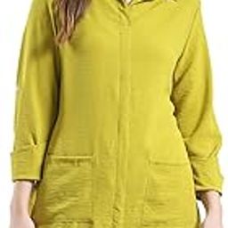 Women's Regular Fit Tunic | Solid Pattern | Pull-On Closure with Three-Quarter Sleeve Collar Neck Stylish Tunic for Women-image-18